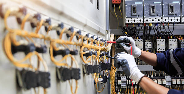Professional Electrician technician working in Palm River-Clair Mel, FL